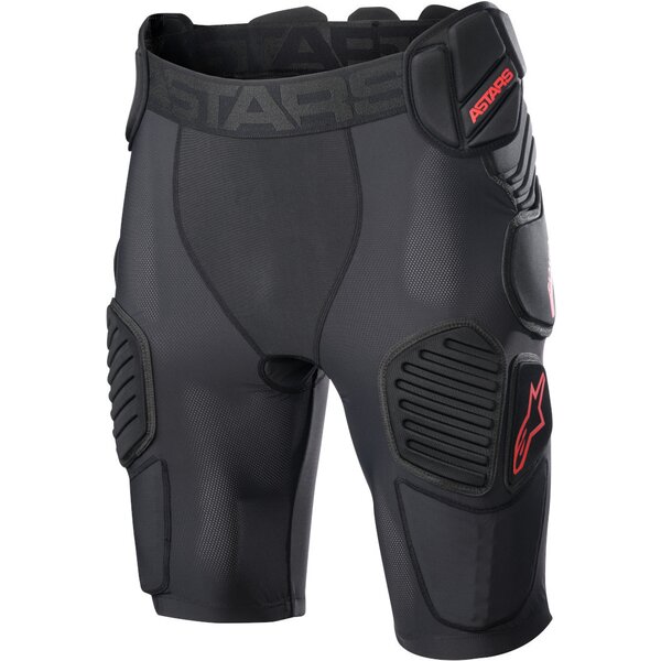 Pantaloni scurti cu protectii ALPINESTARS BIONIC PRO Negru/Rosu [1]