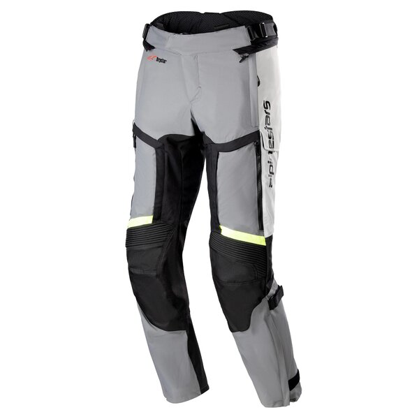 Pantaloni textil impermeabili ALPINESTARS BOGOTA PRO DRYSTAR 4 SEASONS Negru/Gri/Galben [1]