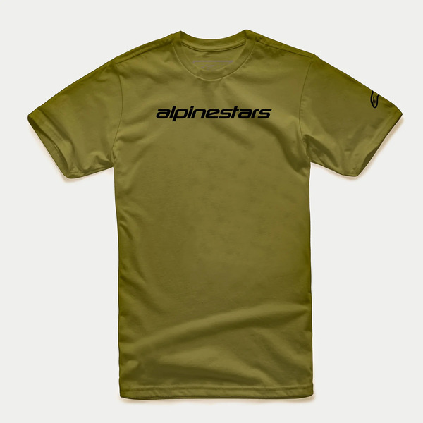 Tricou ALPINESTARS LINEAR WORDMARK Verde/Negru [1]