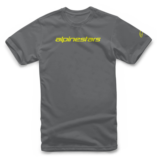 Tricou ALPINESTARS LINEAR WORDMARK Gri/Galben fluo [1]