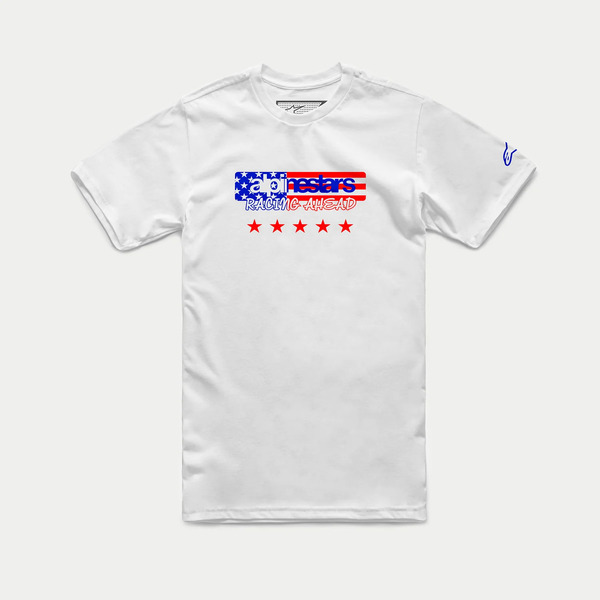 Tricou ALPINESTARS USA AGAIN Alb [1]