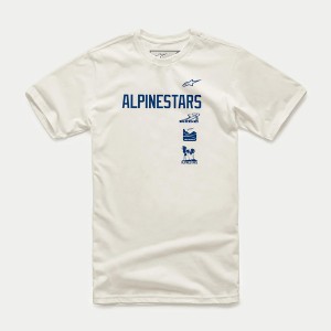 Tricou ALPINESTARS STACKER Alb Tricou ALPINESTARS STACKER Alb