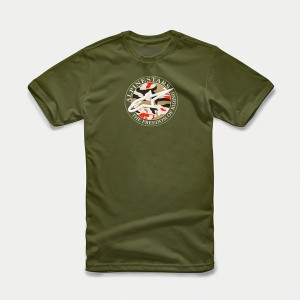 Tricou ALPINESTARS DOT CAMO Verde oliv Tricou ALPINESTARS DOT CAMO Verde oliv