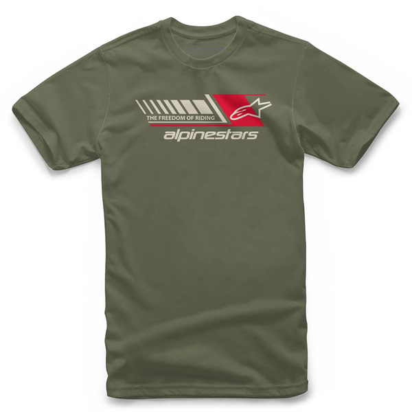 Tricou ALPINESTARS SOLITAIRE Verde military [1]