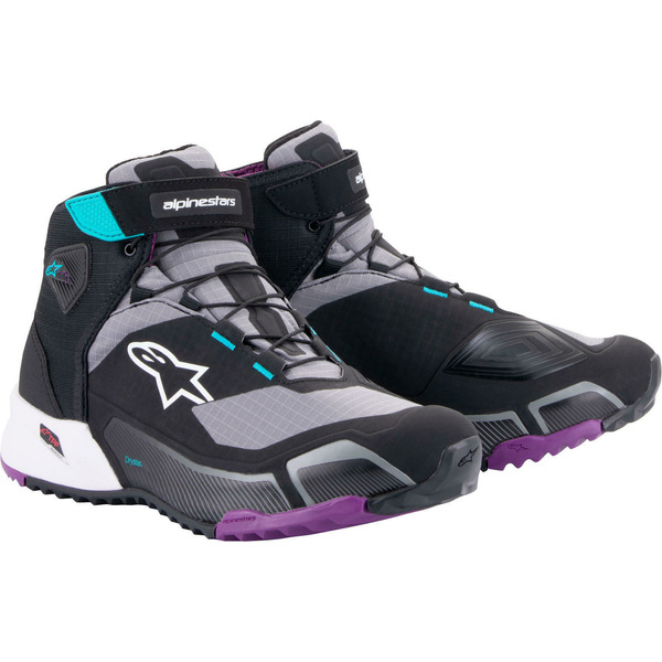 Ghete moto dama ALPINESTARS CR-X DRYSTAR Negru/Alb/Roz [1]