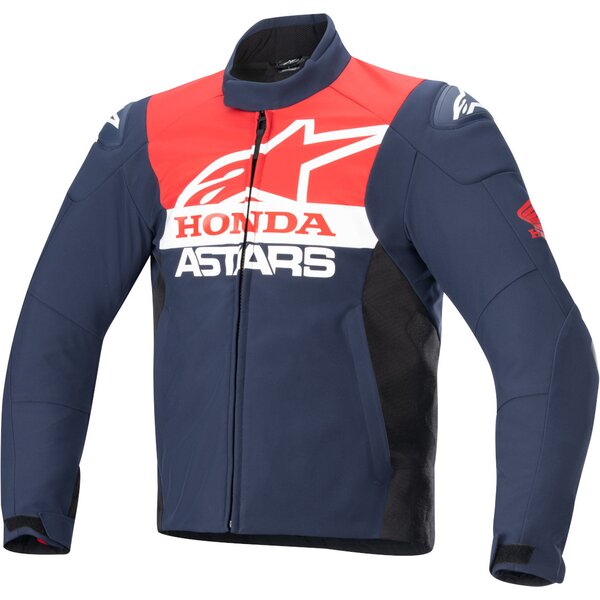 Geaca texil impermeabila ALPINESTARS HONDA SMX SOFTSHELL Albastru/Rosu/Alb [1]
