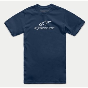 Tricou ALPINESTARS WORDMARK COMBO Navy/Alb Tricou ALPINESTARS WORDMARK COMBO Navy/Alb