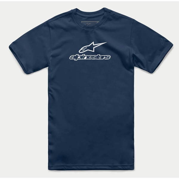 Tricou ALPINESTARS WORDMARK COMBO Navy/Alb [1]