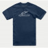 Tricou ALPINESTARS WORDMARK COMBO Navy/Alb [2]