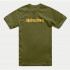 Tricou ALPINESTARS HERITAGE LOGO Verde military/Auriu [2]