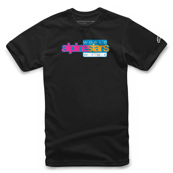 Tricou ALPINESTARS WORLD WIDE AGAIN Negru [1]