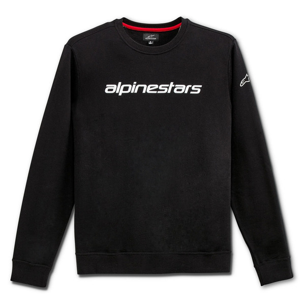 Bluza ALPINESTARS LINEAR CREW Fleece Negru/Alb [1]