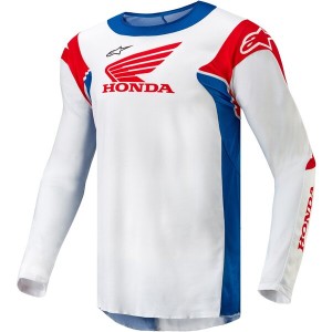 Tricou cross-enduro ALPINESTARS HONDA RACER ICONIC Alb/Albastru/Rosu Tricou cross-enduro ALPINESTARS HONDA RACER ICONIC Alb/Albastru/Rosu