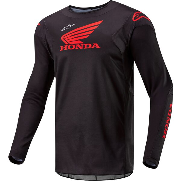 Tricou cross-enduro ALPINESTARS HONDA RACER ICONIC Negru/Rosu [1]