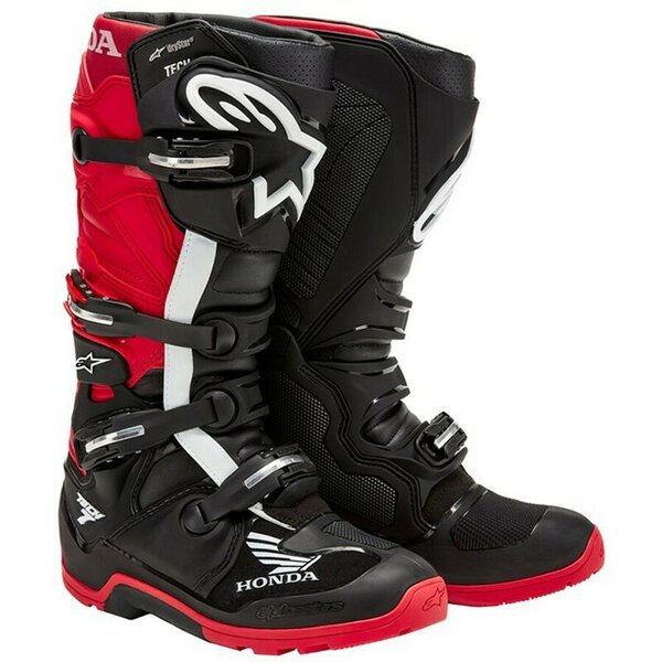 Cizme cross-enduro Alpinestars HONDA TECH 7 ENDURO DRYSTAR Negru/Rosu [1]