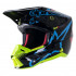 Casca cross-enduro Alpinestars Supertech S-M5 ACTION Negru/Albastru/Galben fluo [2]