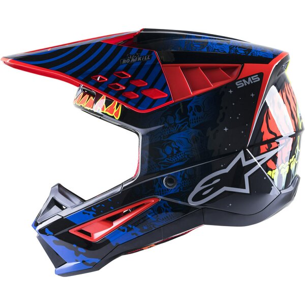 Casca cross-enduro Alpinestars Supertech S-M5 SOLAR FLARE Negru/Albastru/Rosu [1]