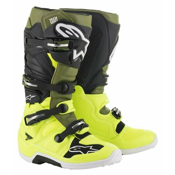 Cizme cross-enduro ALPINESTARS TECH 7 BOOT Negru/Galben [1]