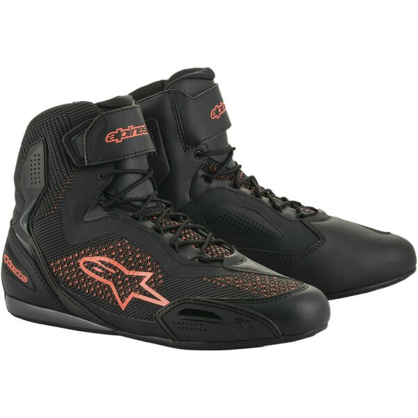 Ghete moto sport/touring Alpinestars Faster-3 RIDEKNIT Negru/Rosu [1]