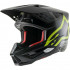 Casca cross-enduro Alpinestars Supertech S-M5 COMPASS Negru/Galben fluo [2]