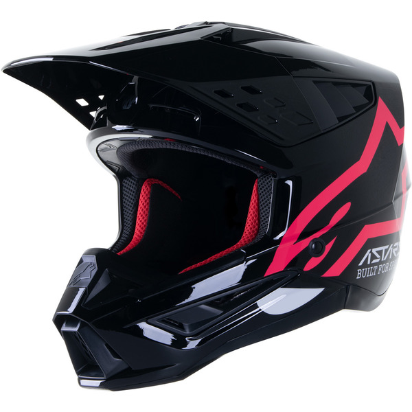 Casca cross-enduro Alpinestars Supertech S-M5 COMPASS Negru/Roz [1]