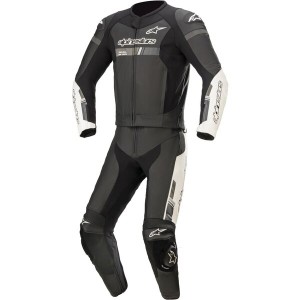 Combinezon de piele 2 piese Alpinestars Gp Force Chaser Negru/Alb Combinezon de piele 2 piese Alpinestars Gp Force Chaser Negru/Alb