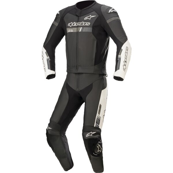 Combinezon de piele 2 piese Alpinestars Gp Force Chaser Negru/Alb [1]