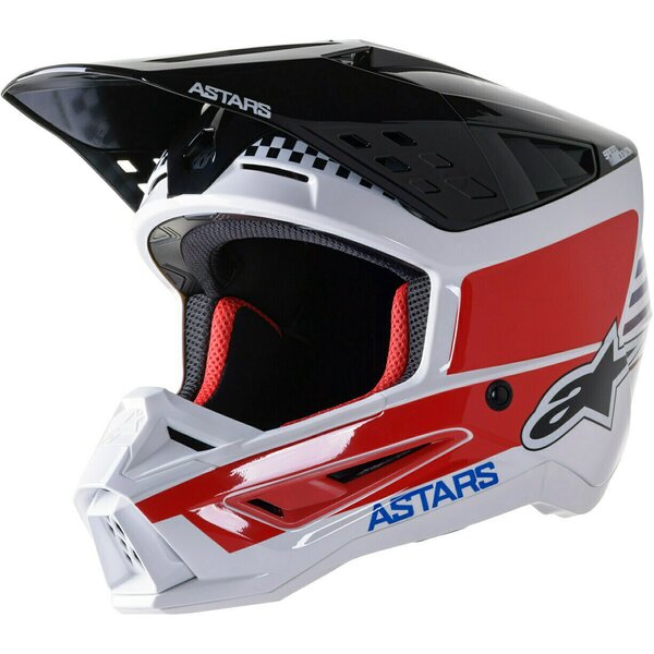 Casca cross-enduro Alpinestars Supertech S-M5 SPEED Negru/Alb/Rosu [1]
