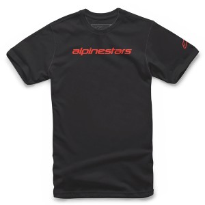 Tricou ALPINESTARS LINEAR WORDMARK Negru/Rosu Tricou ALPINESTARS LINEAR WORDMARK Negru/Rosu
