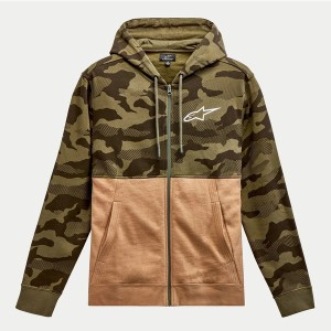 Hanorac ALPINESTARS CAMO BLOCK Maro/Verde camo