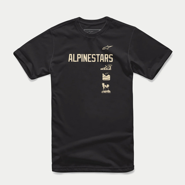 Tricou ALPINESTARS STACKER Negru [1]