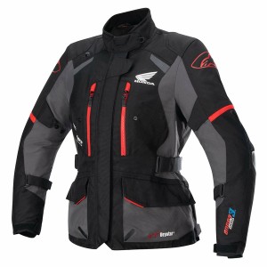 Geaca dama textil impermeabila Alpinestars HONDA STELLA ANDES V3 DRYSTAR Negru/Gri/Rosu
