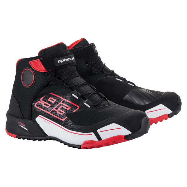 Ghete moto ALPINESTARS MM93 CR-X DRYSTAR Negru/Rosu/Alb [1]