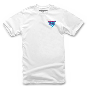 Tricou ALPINESTARS RACING THEN Alb Tricou ALPINESTARS RACING THEN Alb
