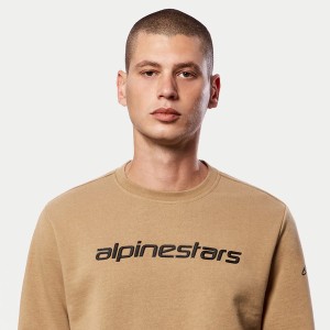 Bluza ALPINESTARS LINEAR CREW Fleece Maro/Negru