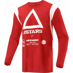 Tricou cross-enduro ALPINESTARS TECHDURA Rosu Tricou cross-enduro ALPINESTARS TECHDURA Rosu