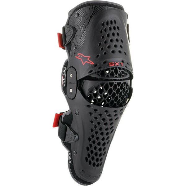 Protectii de genunchi Alpinestars SX-1 V2 Negru/Rosu [1]