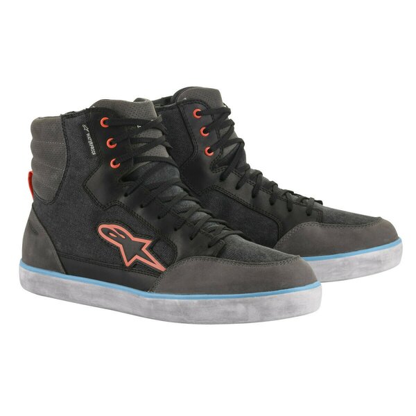 Ghete moto impermeabile Alpinestars J-6 CANVAS WP Negru/Antracit [1]