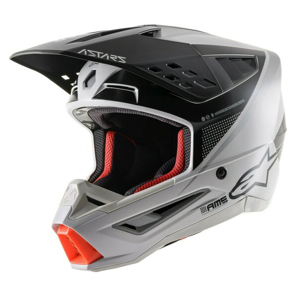 Casca cross-enduro Alpinestars Supertech S-M5 RAYON Gri deschis/Negru [1]
