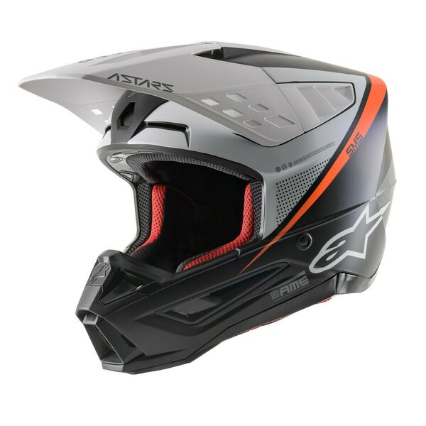Casca cross-enduro Alpinestars Supertech S-M5 RAYON Negru/Portocaliu/Alb [1]
