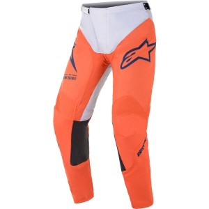 Pantaloni cross-enduro Alpinestars Racer Braap 2021 Alb/Portocaliu