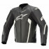 Geaca de piele Alpinestars FASTER V2 AIRFLOW Negru/Alb [2]