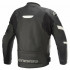 Geaca de piele Alpinestars FASTER V2 AIRFLOW Negru/Alb [3]