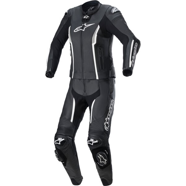 Combinezon de piele dama 2 piese ALPINESTARS STELLA MISSILE V2 Negru/Alb [1]