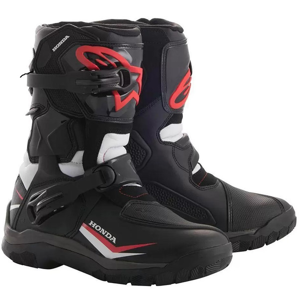 Cizme touring/adventure Alpinestars BELIZE Drystar HONDA Negru/Alb/Rosu [1]