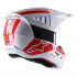 Casca cross-enduro Alpinestars Supertech S-M5 BOND Alb/Rosu [3]