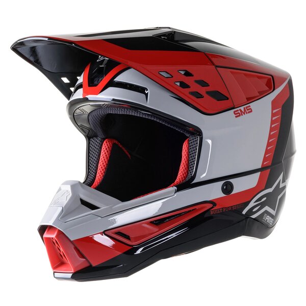 Casca cross-enduro Alpinestars Supertech S-M5 BEAM Negru/Gri/Rosu [1]
