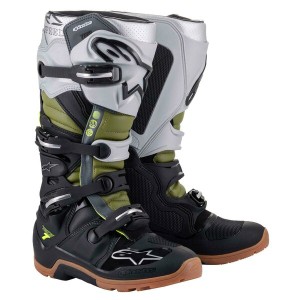 Cizme cross-enduro Alpinestars TECH 7 ENDURO Negru/Argintiu/Verde