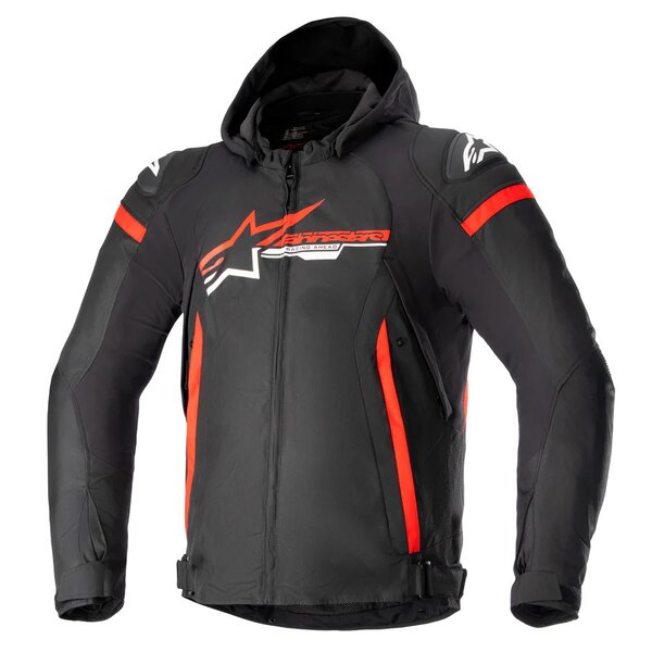 Geaca textil impermeabila ALPINESTARS ZACA Negru/Rosu/Alb [1]