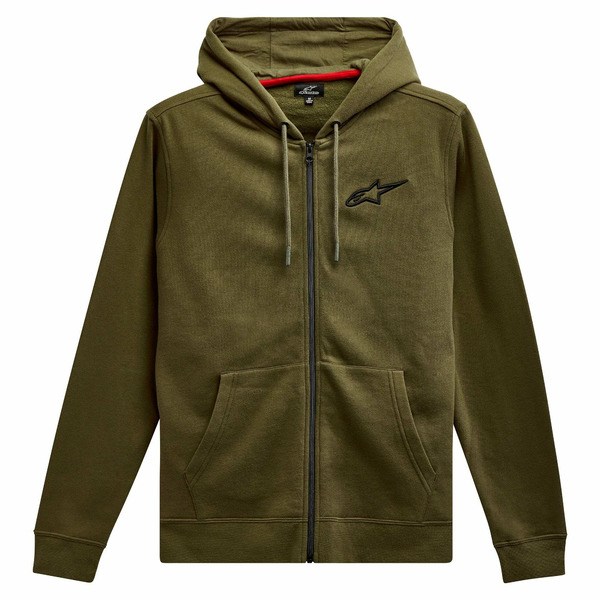 Hanorac ALPINESTARS AGELESS CHEST Verde military/Negru [1]